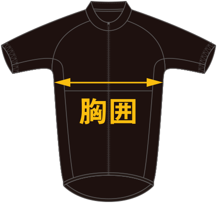 「ルコック社製サイクルジャージのサイズ表」のご案内