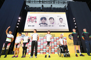 パラサイクリング選手も女子選手と同様に今大会初参加となり、個人タイムトライアルレースに出場。