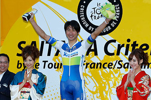 果敢な走りを見せ観客を沸かせた別府史之選手はポイント賞と敢闘賞をダブル受賞。