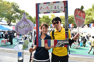 さいたまるしぇには来場の記念に撮影ができるスポットも登場