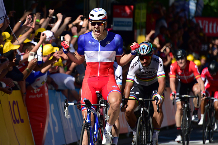 第4ステージはアルノー・デマール（フランス、エフデジ）が勝利。