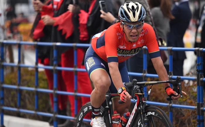 6年連続6回目の出場となった新城幸也選手。終盤で一時はトップ…